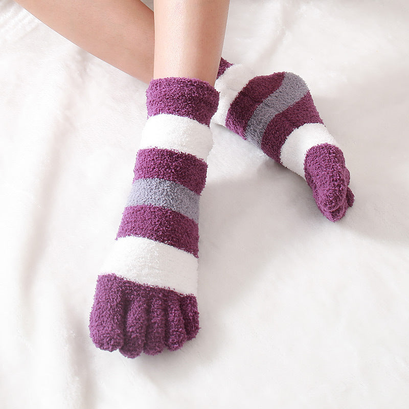 Women's Autumn And Winter Thermal Coral Fleece Sleeping Socks