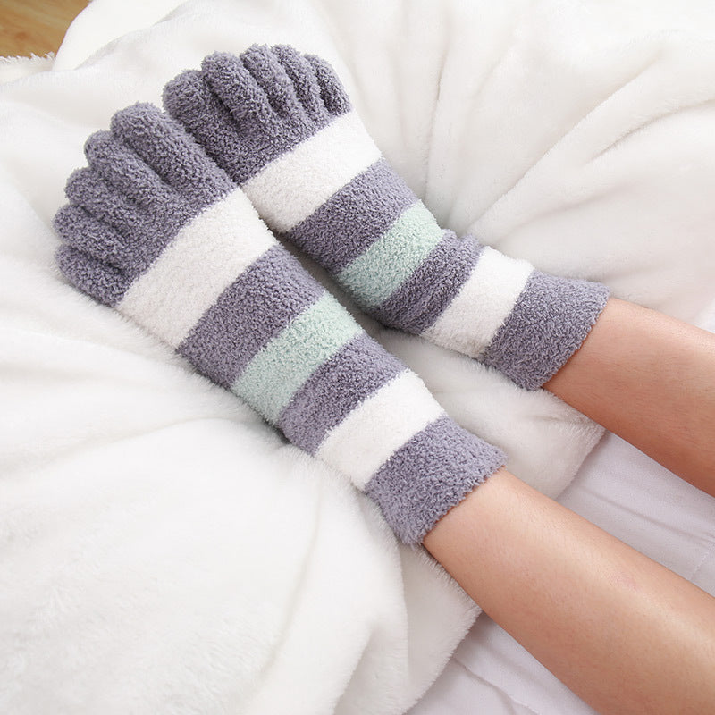 Women's Autumn And Winter Thermal Coral Fleece Sleeping Socks