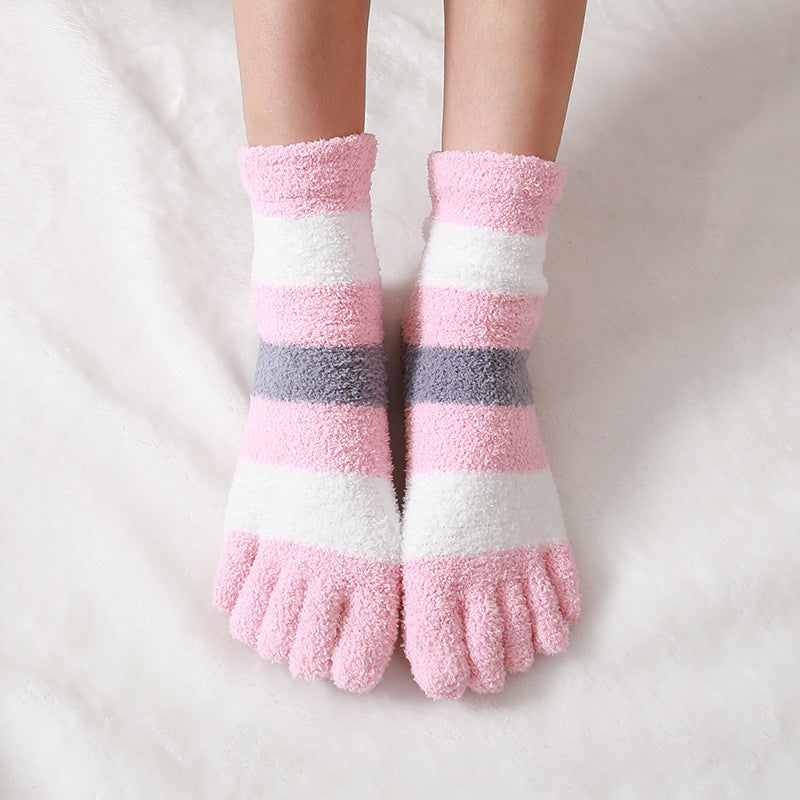 Women's Autumn And Winter Thermal Coral Fleece Sleeping Socks