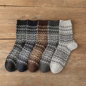 5 Pairs Vintage Winter Socks