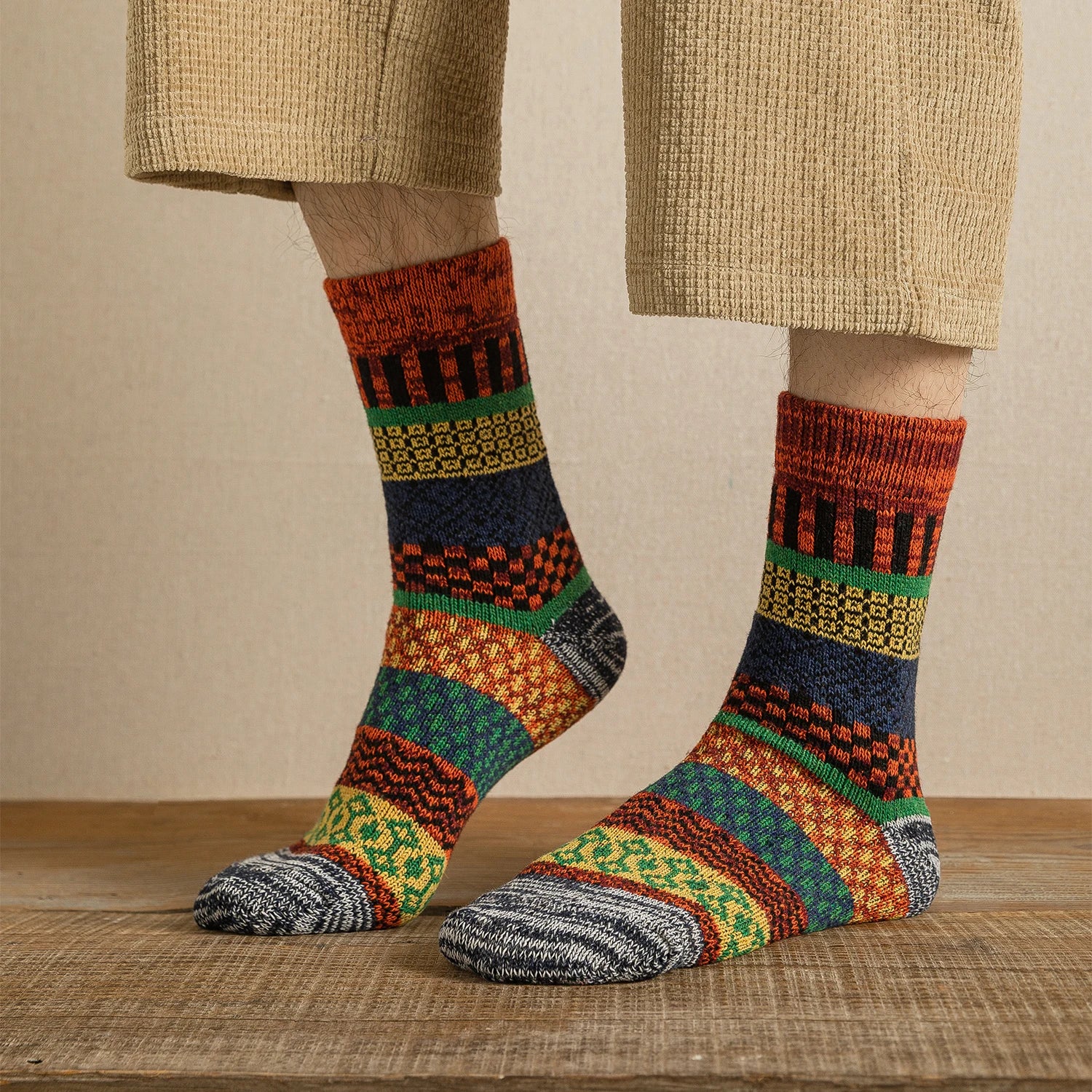 5 Pairs Vintage Winter Socks