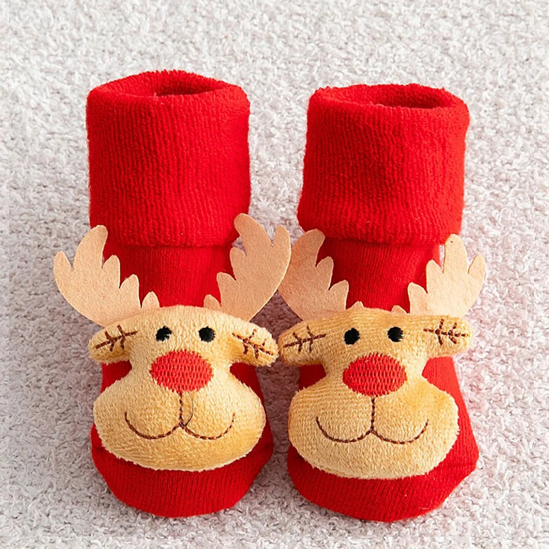 Kids Xmas Non-Slip Socks