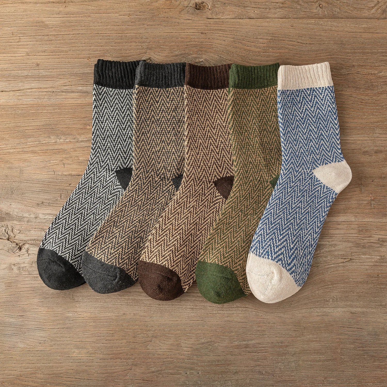 5 Pairs Vintage Winter Socks