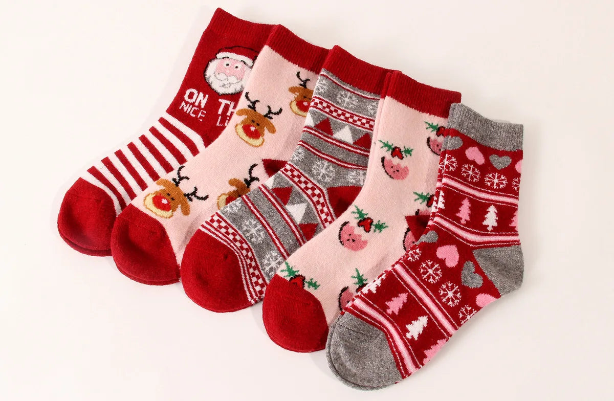 Winter Xmas Wool Women Socks