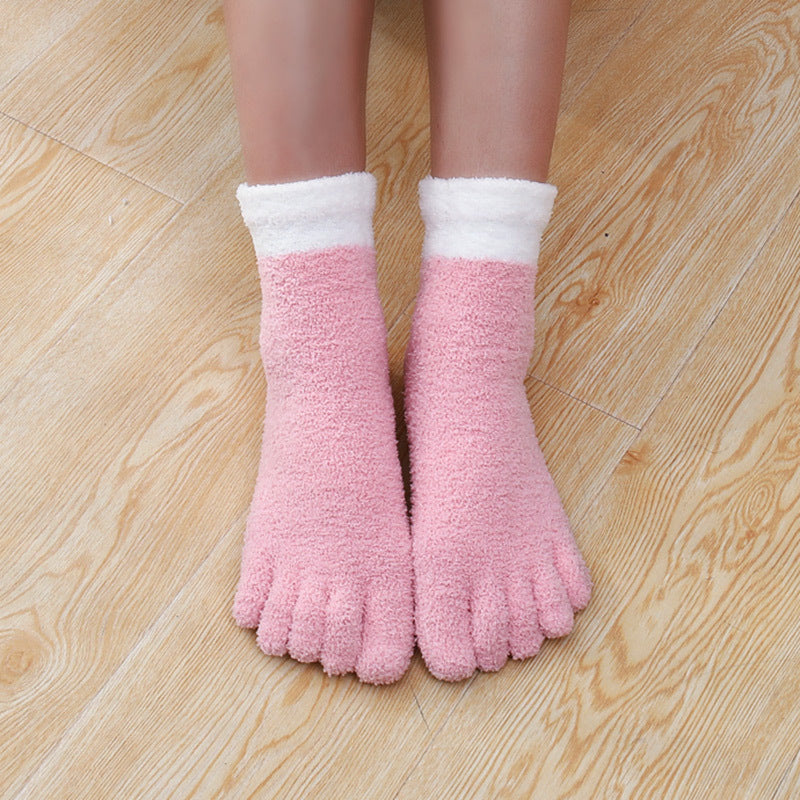 Women's Autumn And Winter Thermal Coral Fleece Sleeping Socks